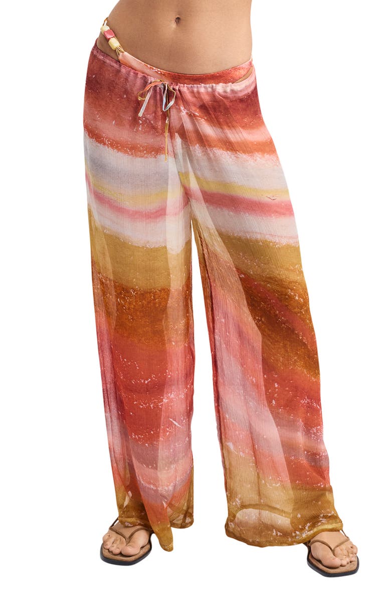 Vitamin A<sup>®</sup> Petra Stripe Cover-Up Pants, Main, color, Tef