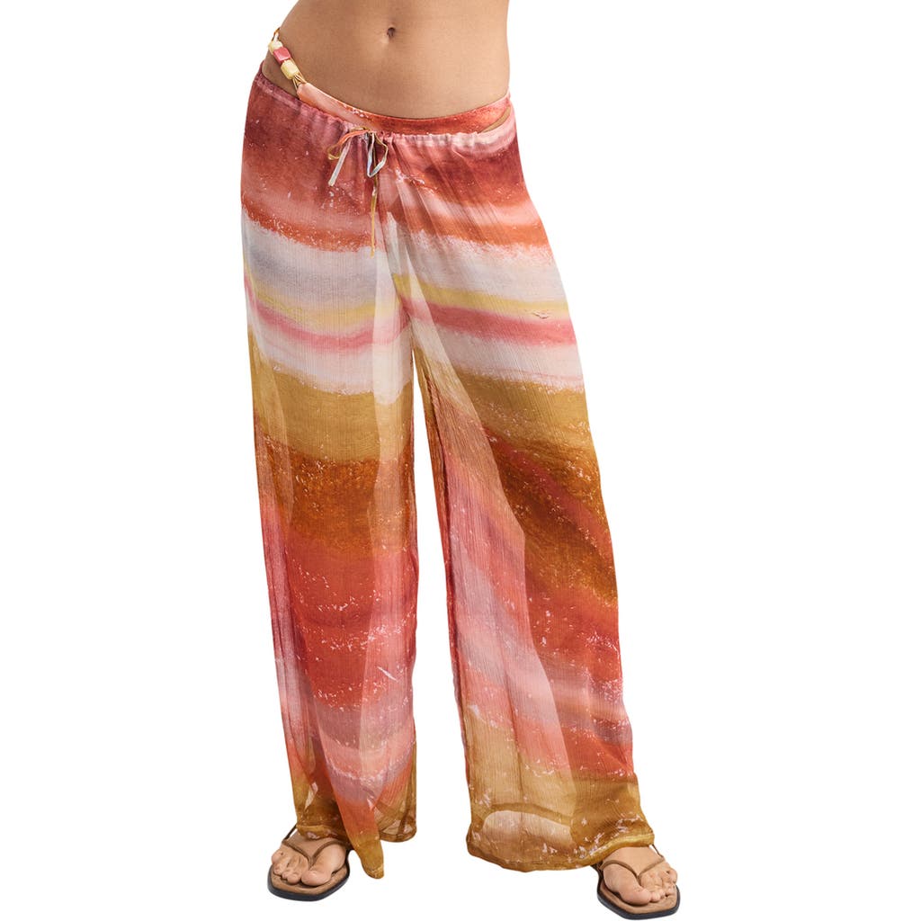 Vitamin A® Petra Stripe Cover-Up Pants in Terra Forms at Nordstrom, Size Medium
