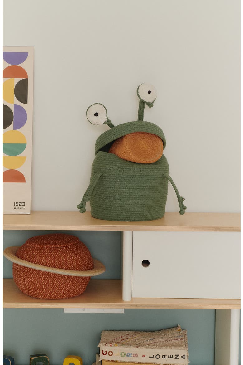 Alien Zog Basket, Alternate, color, GREEN