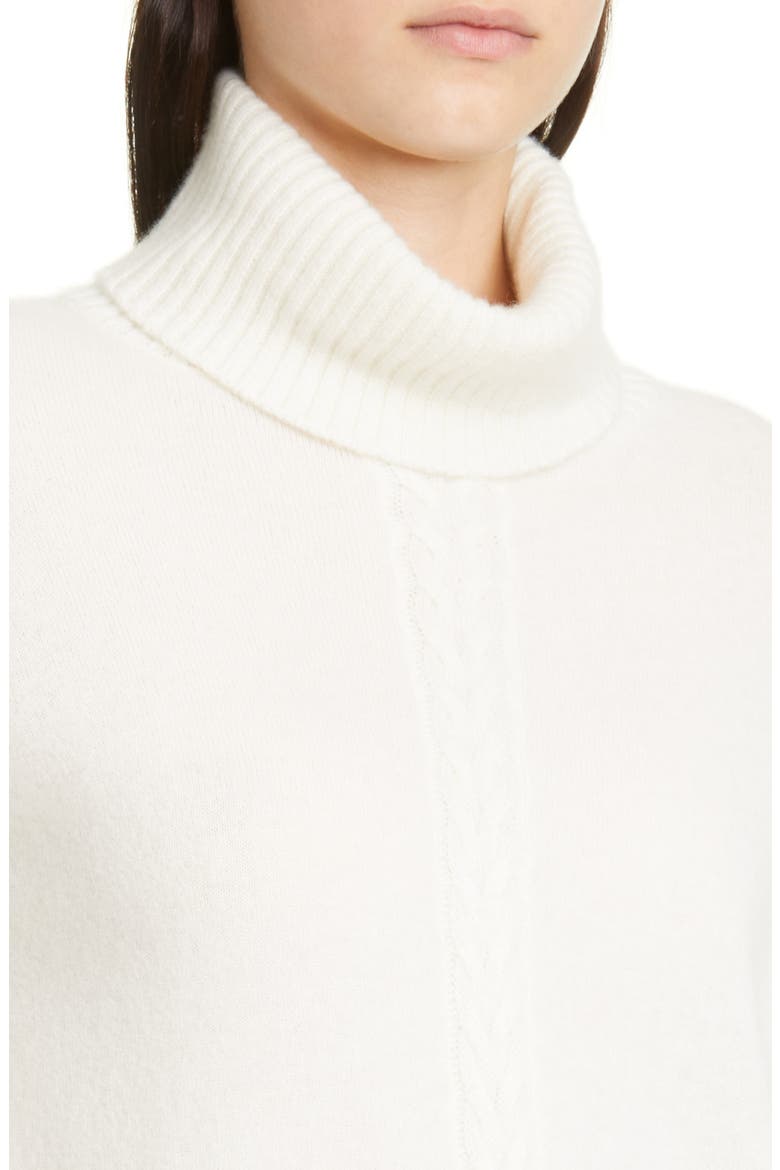 Turtleneck Cashmere Sweater, Alternate, color, IVORY