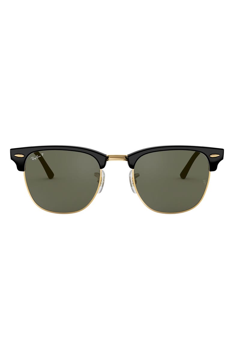 Ray-Ban 49mm Polarized Browline Sunglasses, Main, color,