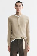 H&M Slim-fit Ribbed Henley Shirt