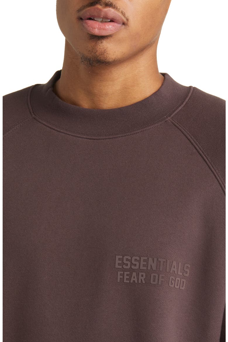 Essentials Crewneck Sweatshirt, Alternate, color, PLUM
