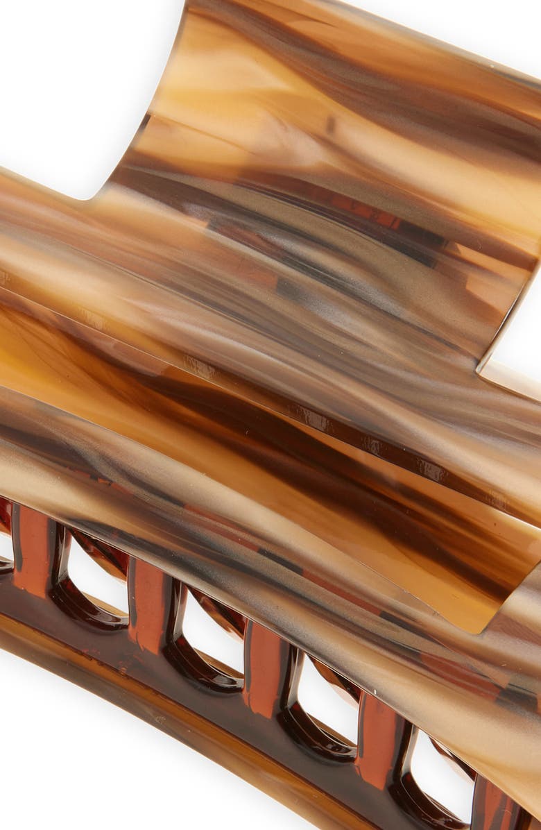 France Luxe Large Jaw Clip, Alternate, color, Caramel Swirl