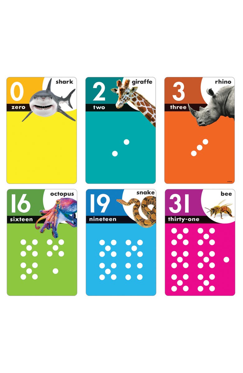 TREND Enterprises Animals Count 031 Learning Set, Flashcards, Kids, Alternate, color, Multicolored