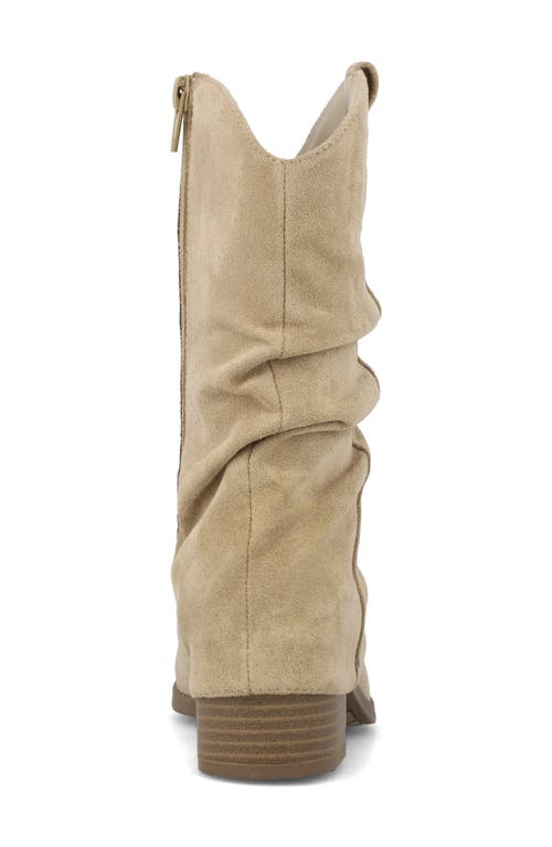 Mia Kids' Little Tawny Western Boot In Nude
