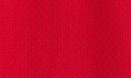 Boden Button Detail Cotton Blend Tweed Minidress In Red