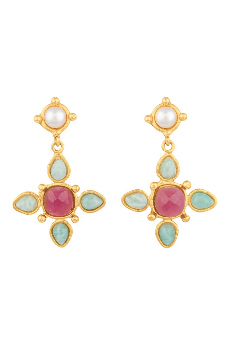 Medicis Earrings, Main, color, MULTI