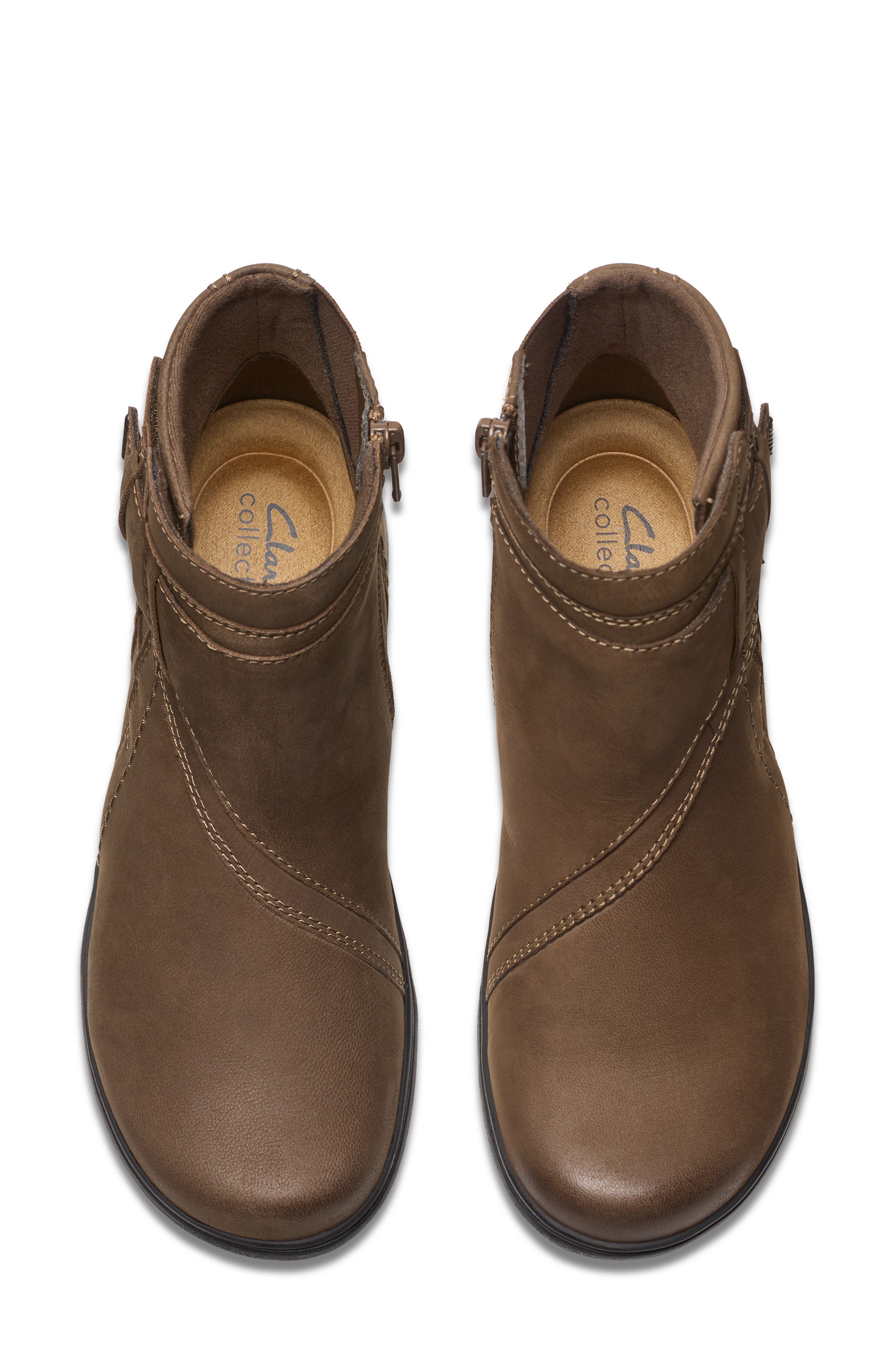 Clarks<sup>®</sup> Carleigh Style Boot, Alternate, color, Mushroom Nubuck