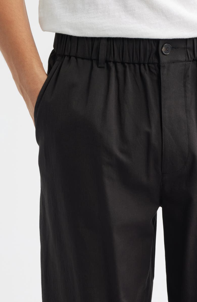 FRAME Relaxed Cotton Pants, Alternate, color, Washed Black