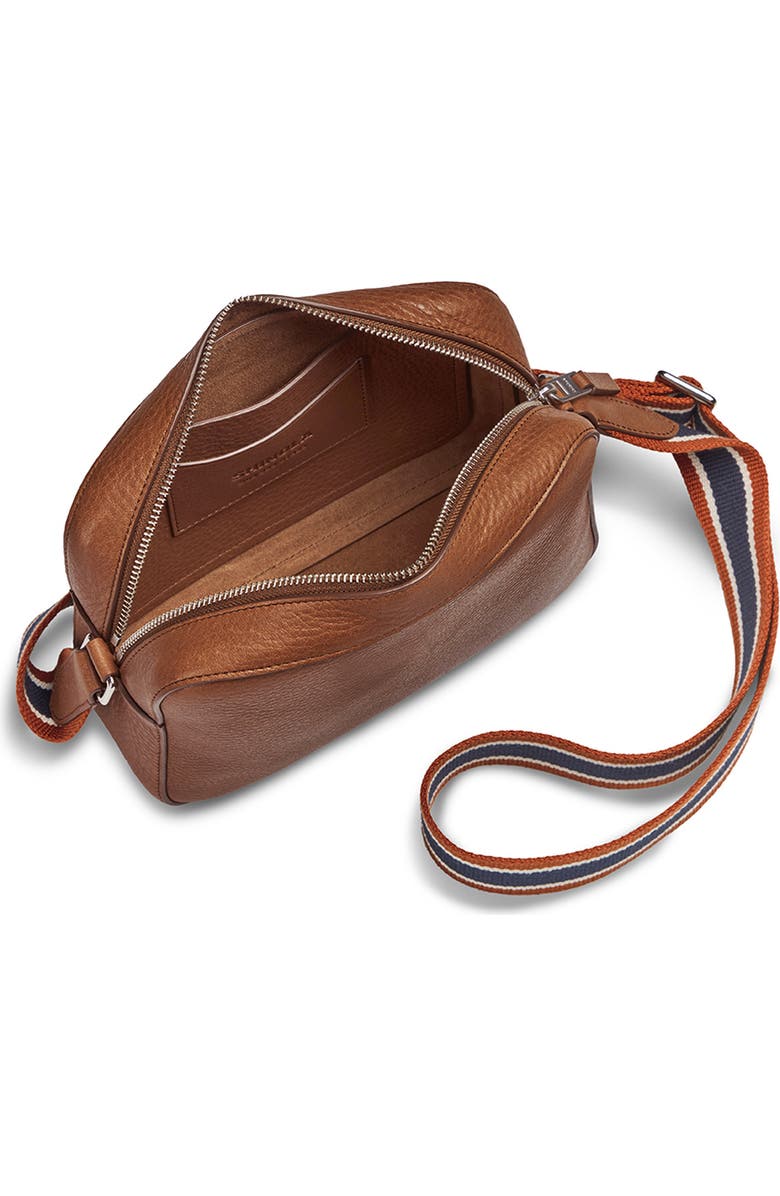 Shinola Leather Camera Crossbody Bag, Alternate, color, Tan