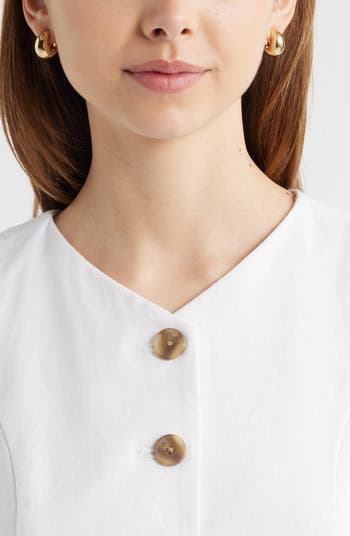Linen Blend Vest