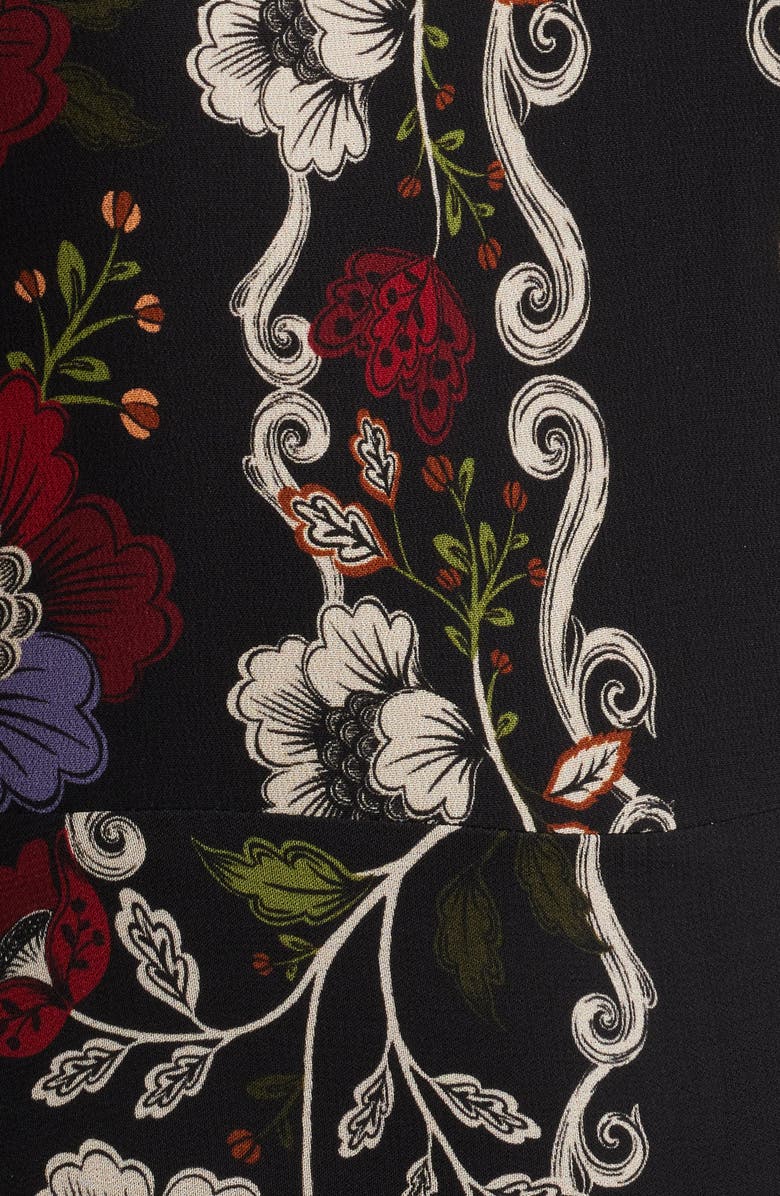 FARM Rio Rococo Floral Long Sleeve Tiered Maxi Dress, Alternate, color,