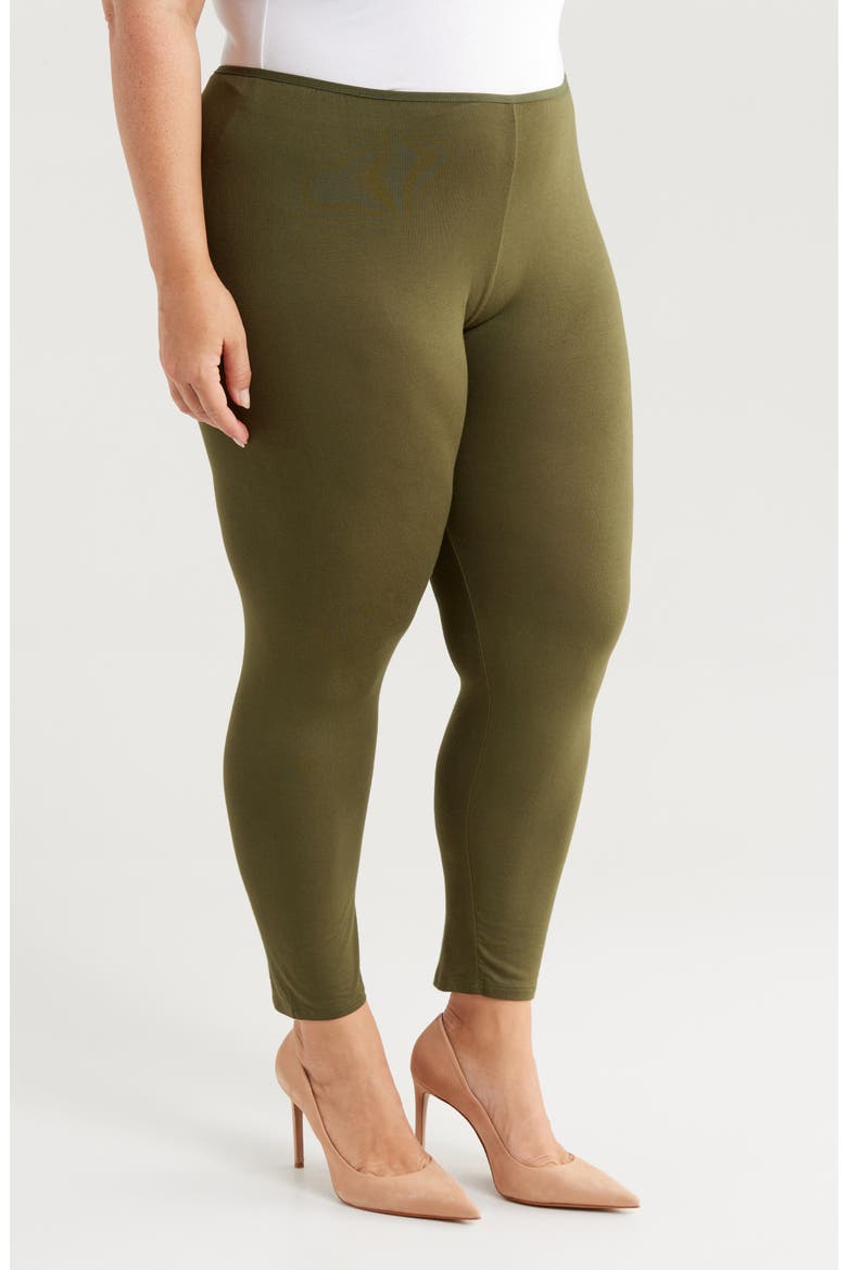 Comfortable Ankle Leggings, Alternate, color, OLIVE