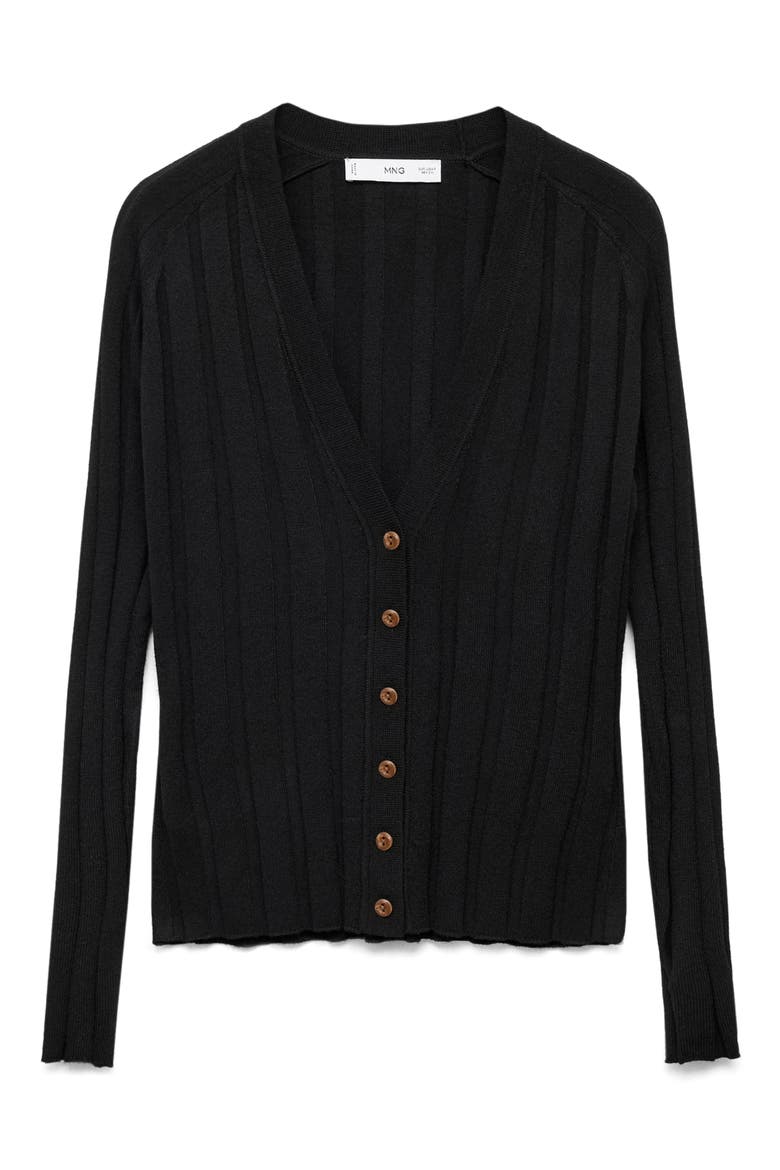 Knit Cardigan, Alternate, color, BLACK