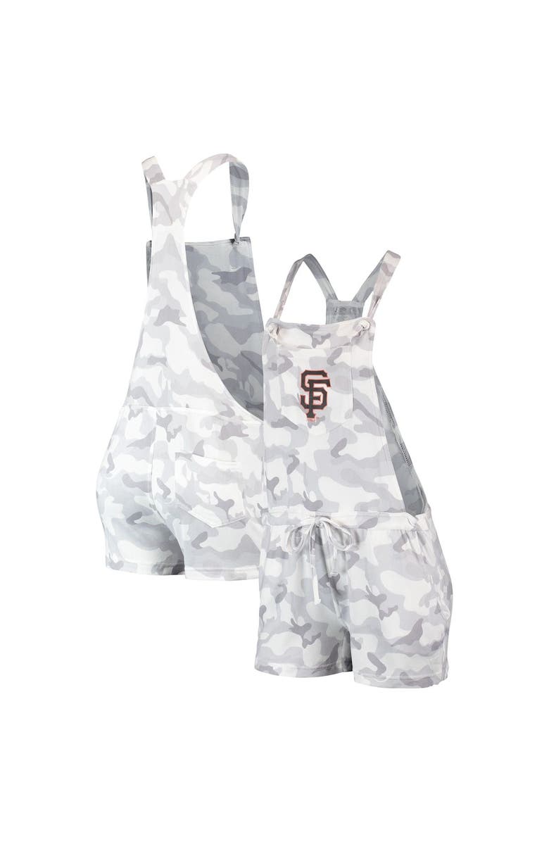 CONCEPTS SPORT Women's Concepts Sport Gray Los Angeles Dodgers Camo Romper Overalls, Main, color, 