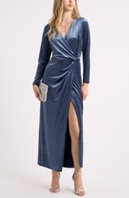 Chelsea28 Twist Long Sleeve Maxi Dress