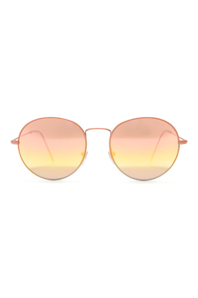 47mm Round Sunglasses, Main, color, COPPER
