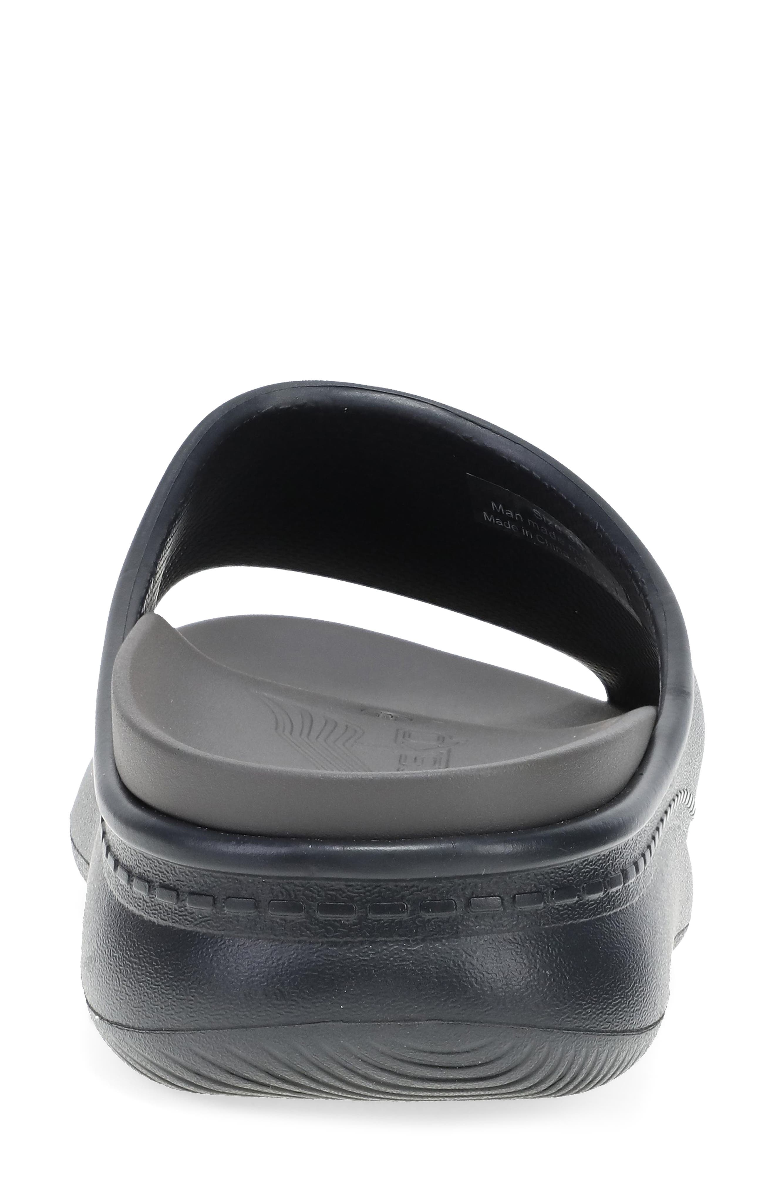 Dansko Devyn Recovery Slide Sandal, Alternate, color, Black Molded