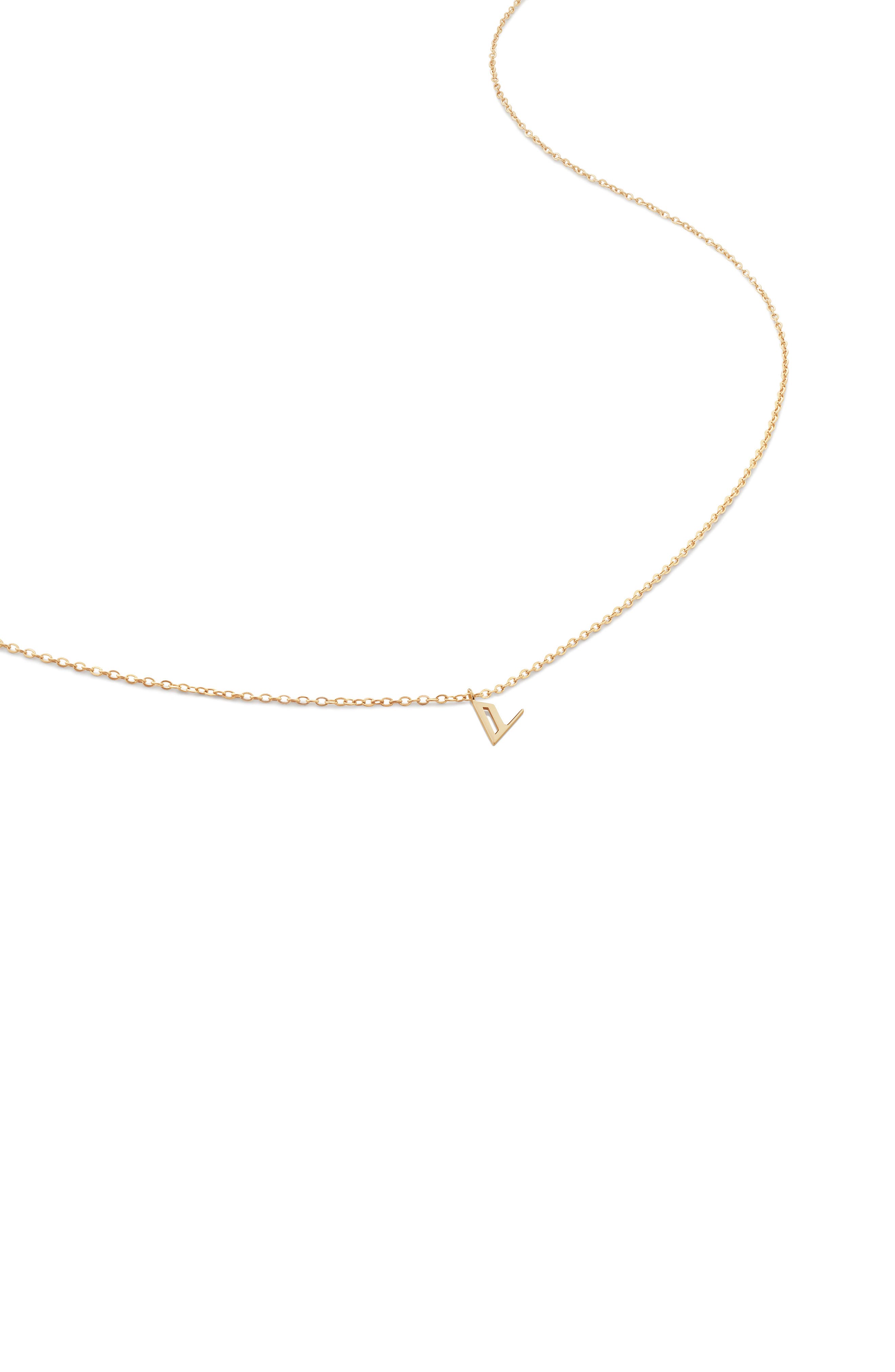 14KT SOLID GOLD - V