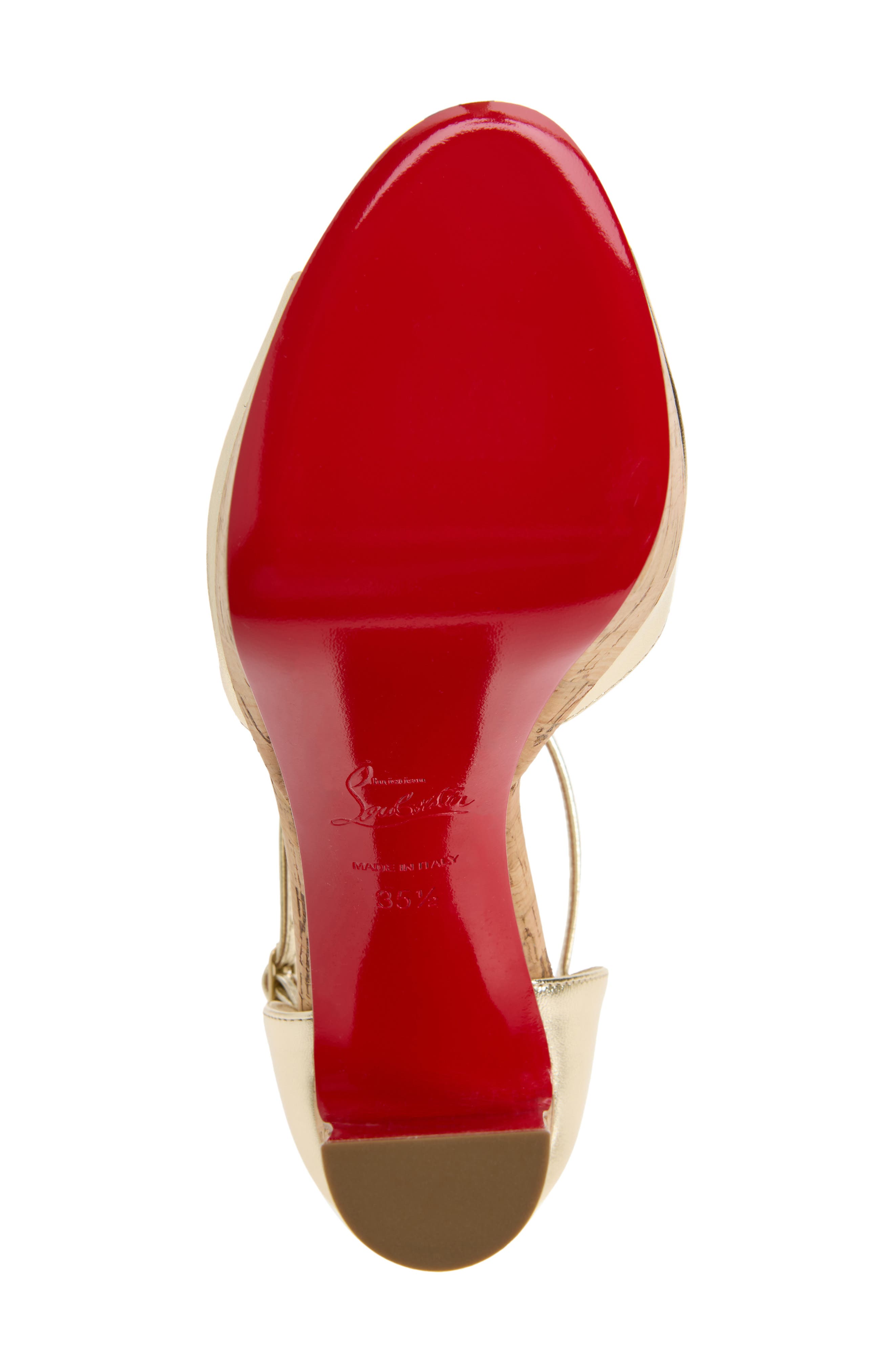 Sandaloo Cork Platform Sandal, Alternate, color, PLATINE/ PLATINE