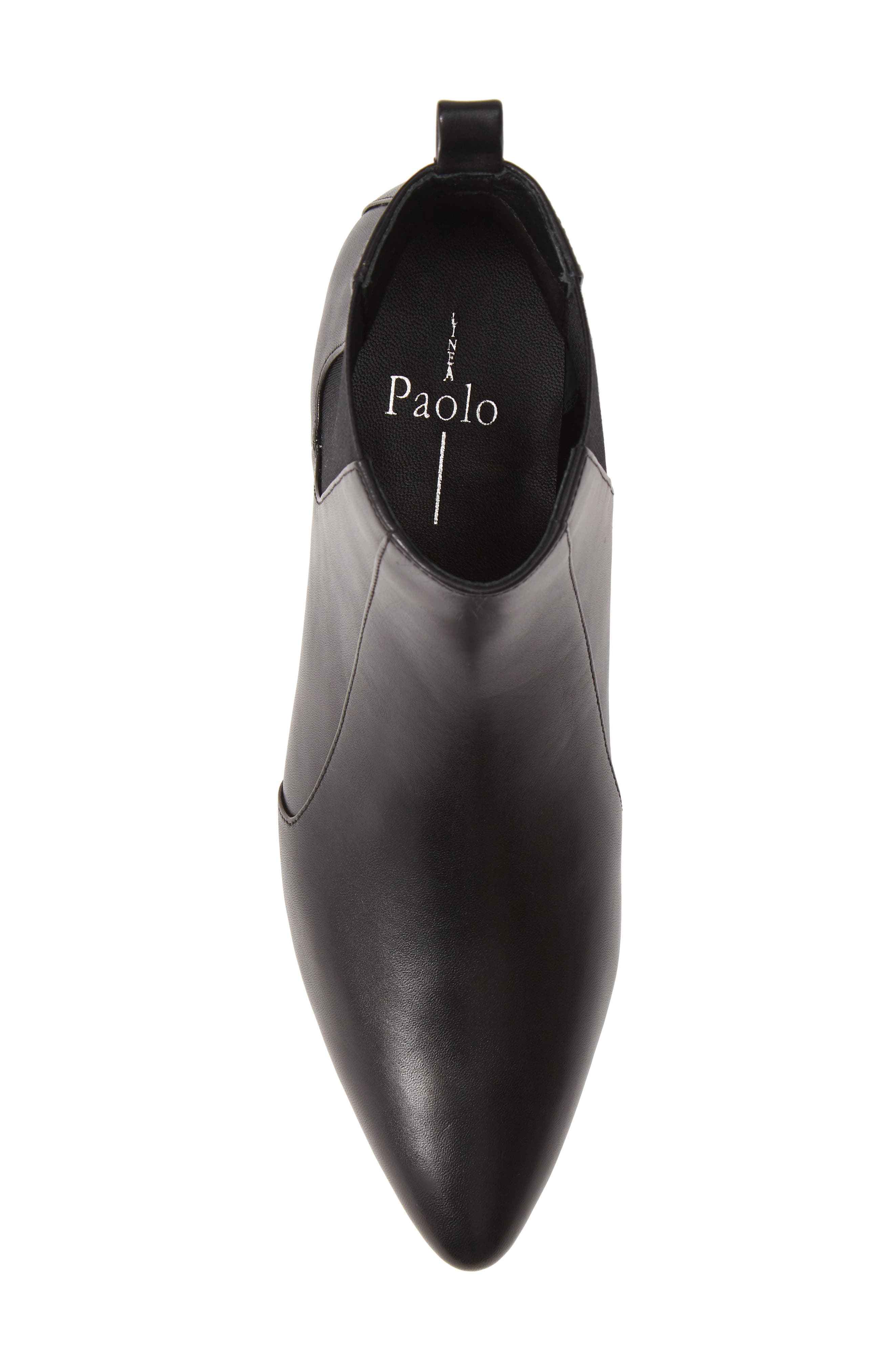 Linea Paolo Regan Bootie, Alternate, color, Black Nappa Leather
