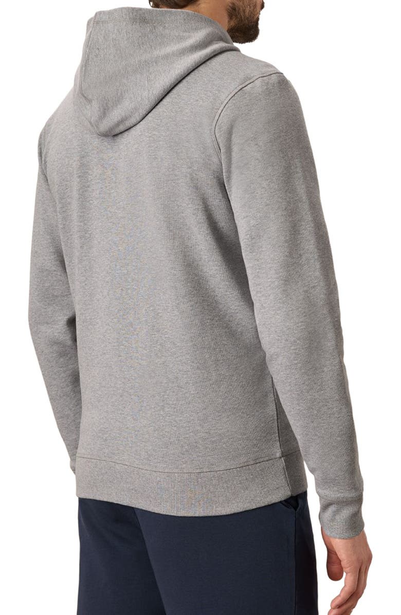 Pact Organic Brushed Fleece Zip Hoodie, Alternate, color, Heather Grey