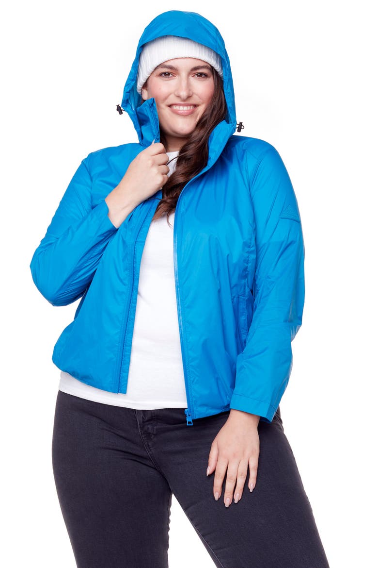 PELLY PLUS SIZE - Recycled Ultralight Windshell Jacket, Alternate, color, BLUE