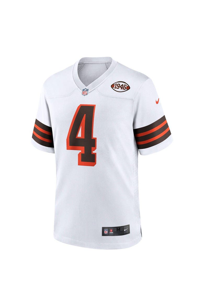 Men's Nike Deshaun Watson White Cleveland Browns Alternate Game Jersey, Alternate, color, White