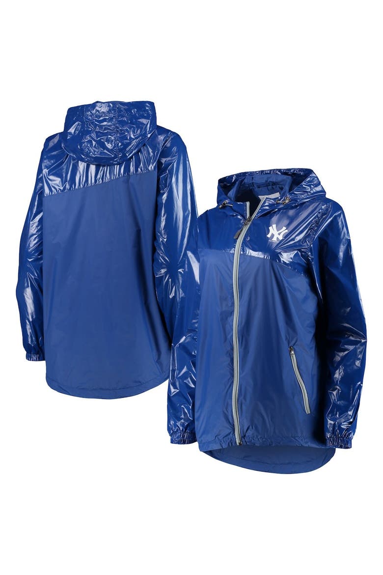 Women's G-III 4Her by Carl Banks Navy New York Yankees Double Coverage Full-Zip Hoodie Jacket, Main, color, Royal