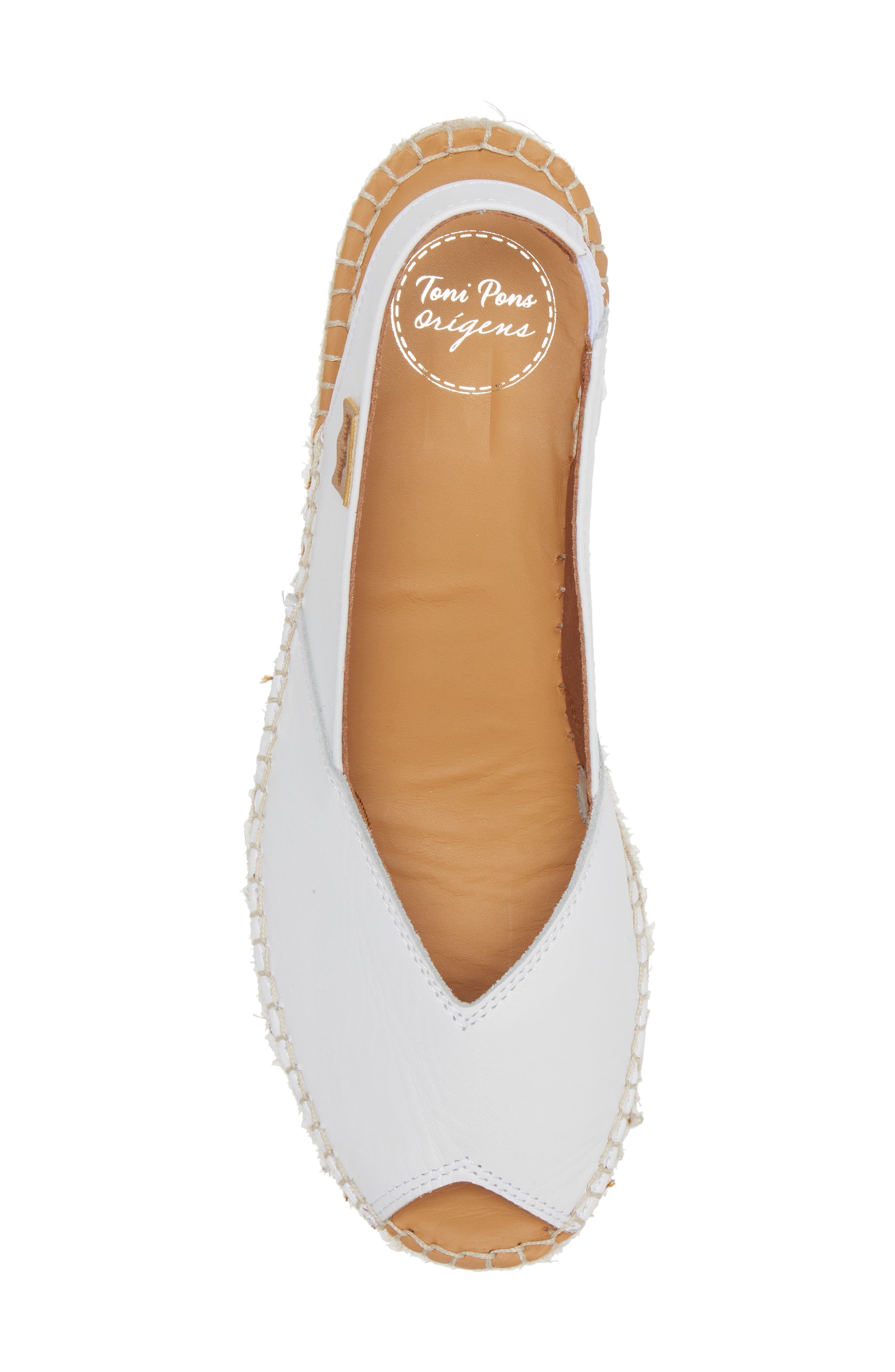 Bernia Espadrille Wedge, Alternate, color, WHITE LEATHER