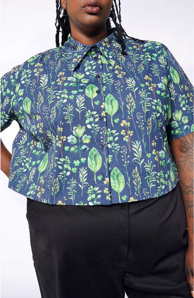 WILDFANG The Essential Cropped Button Up, Alternate, color, 