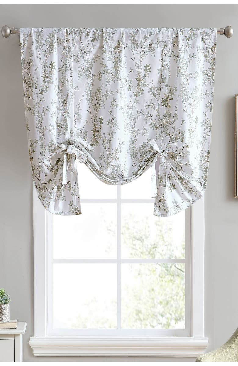 Laura Ashley Lindy Pastel Green 50X25 Window Valance, Main, color, 