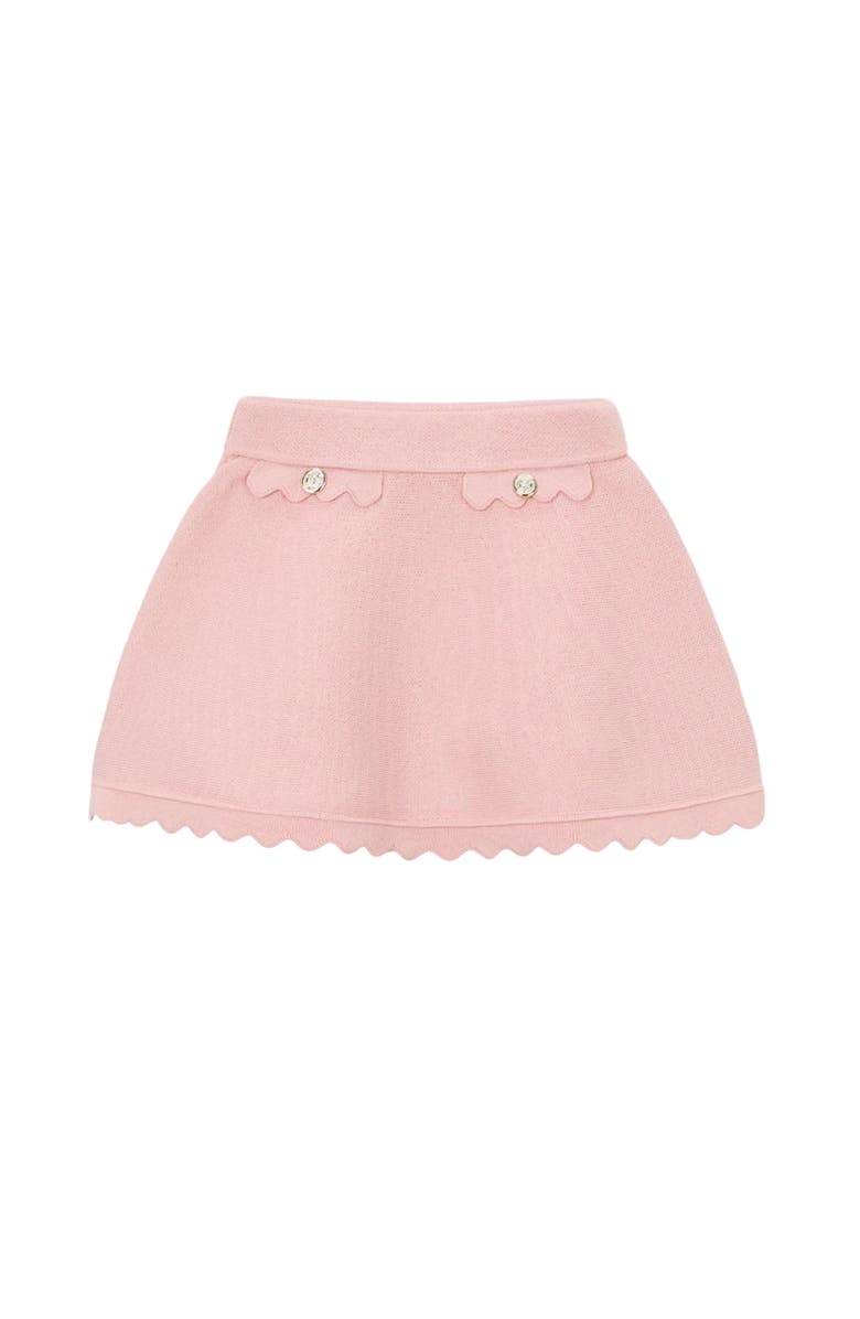Mayoral Knitted Skirt With Scalloped Hem, Main, color, Pink