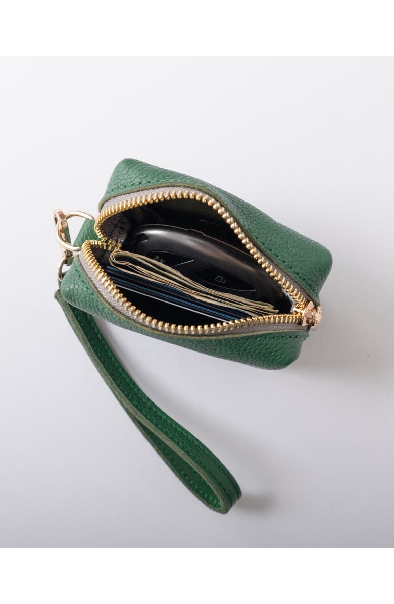 Casupo Mini Zipper Bag with Wristlet, Alternate, color, Green