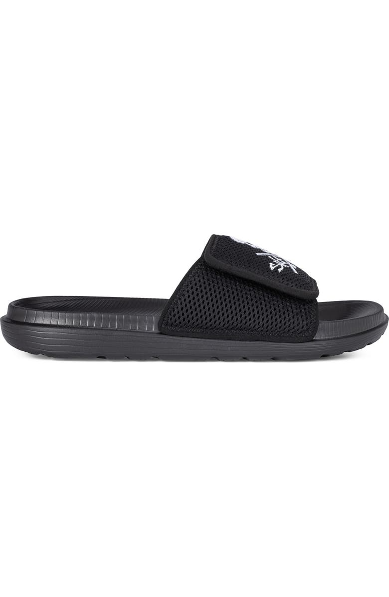 Salt Life The Reel Pool Slide Sandal, Alternate, color, Black/Black
