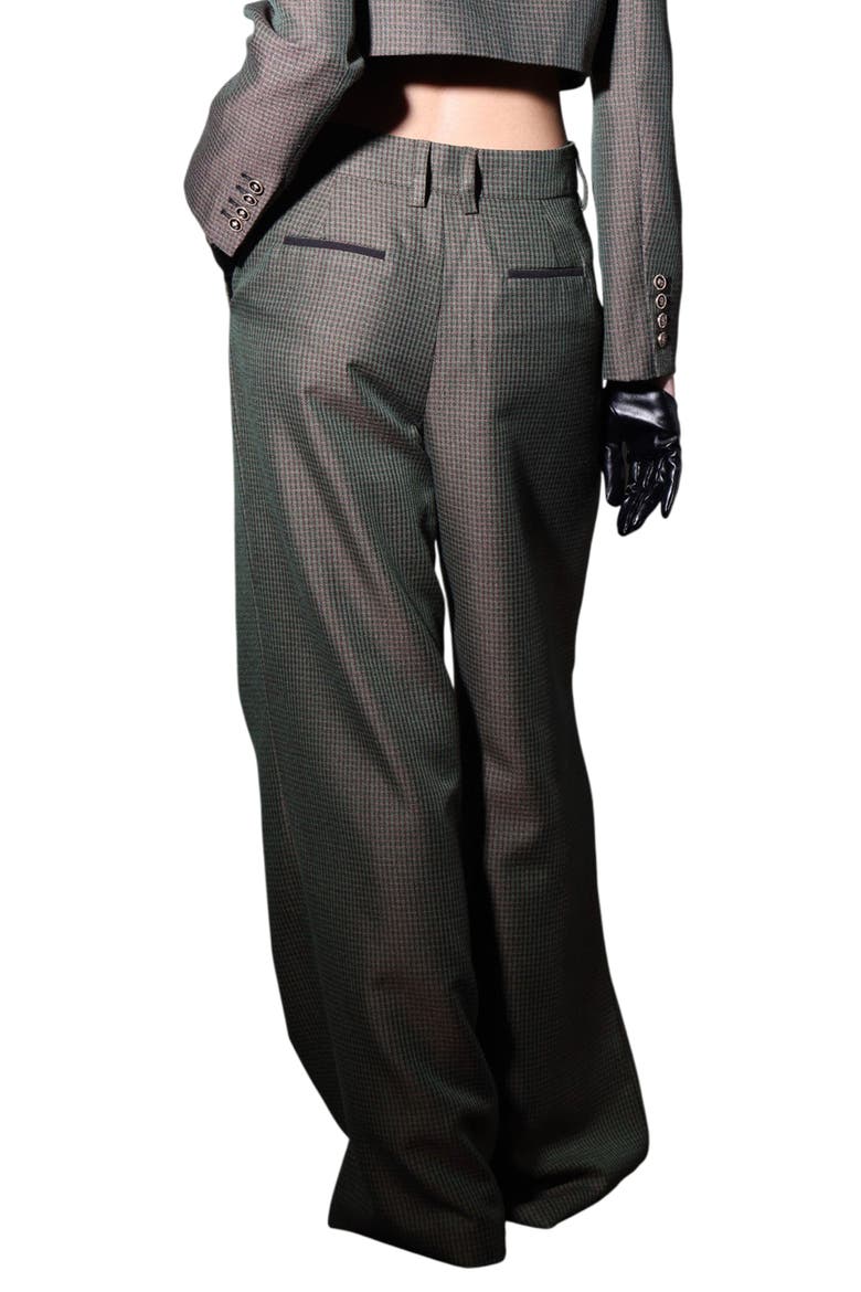 Malcam Check Wide Leg Pants, Alternate, color, MINI CLOVER CHECK