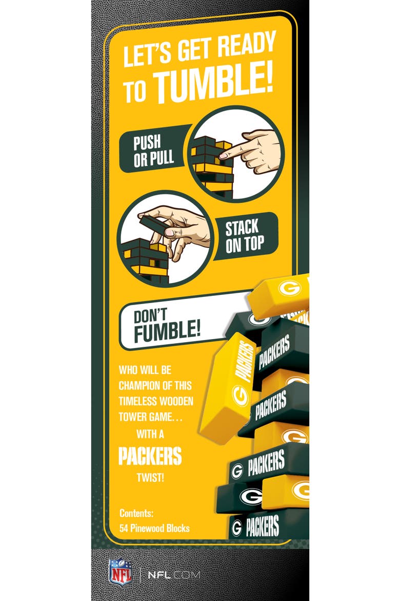 Green Bay Packers Tumble Tower, Alternate, color, Multicolor