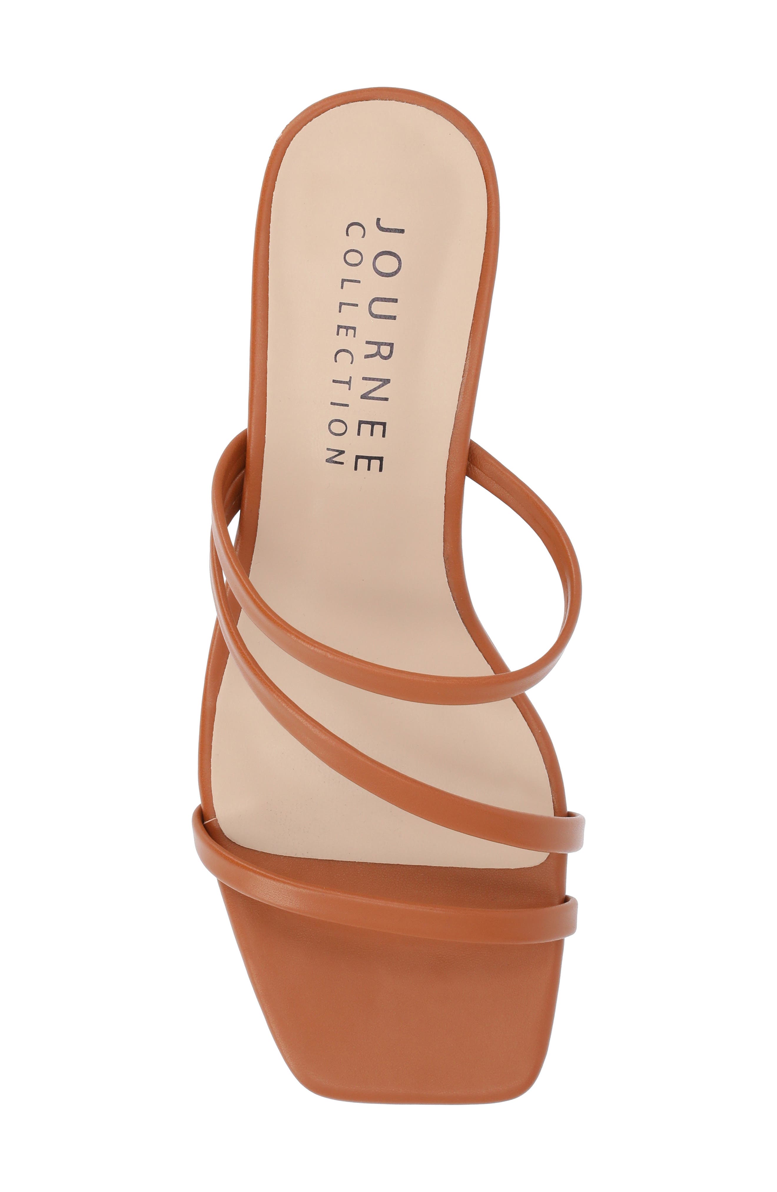 Journee Collection Takarah Wedge Slide Sandal, Alternate, color, Brown