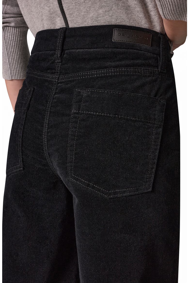 The Donna Mid Rise Wide Leg Jeans, Alternate, color, BLACK