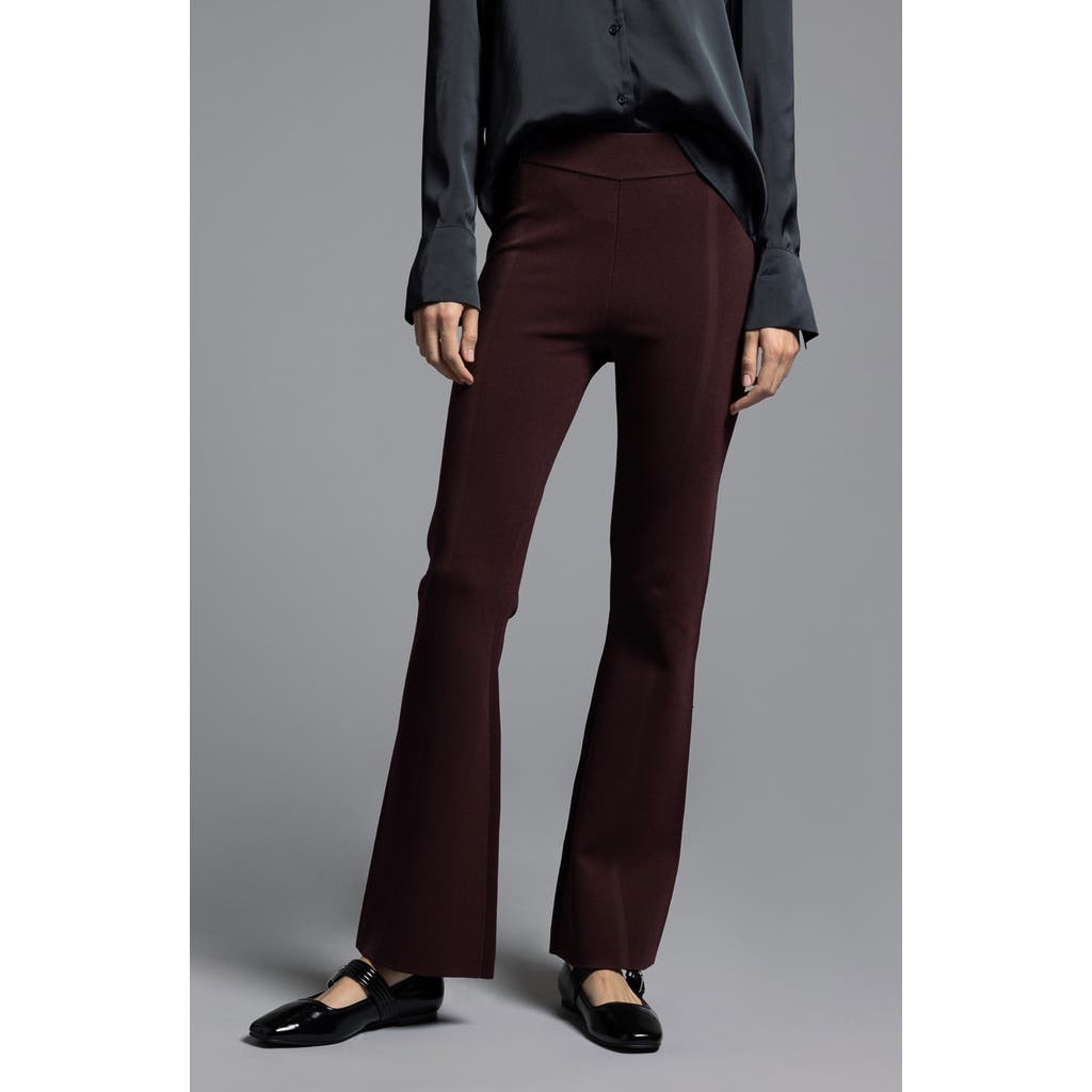 Weekend Los Angeles Sasha Stripe Flare Pants In Dark Lilac