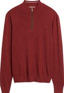 johnnie-O Raynor Merino Wool Quarter Zip Sweater
