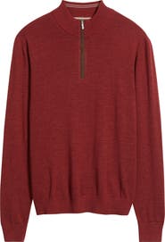 johnnie-O Raynor Merino Wool Quarter Zip Sweater