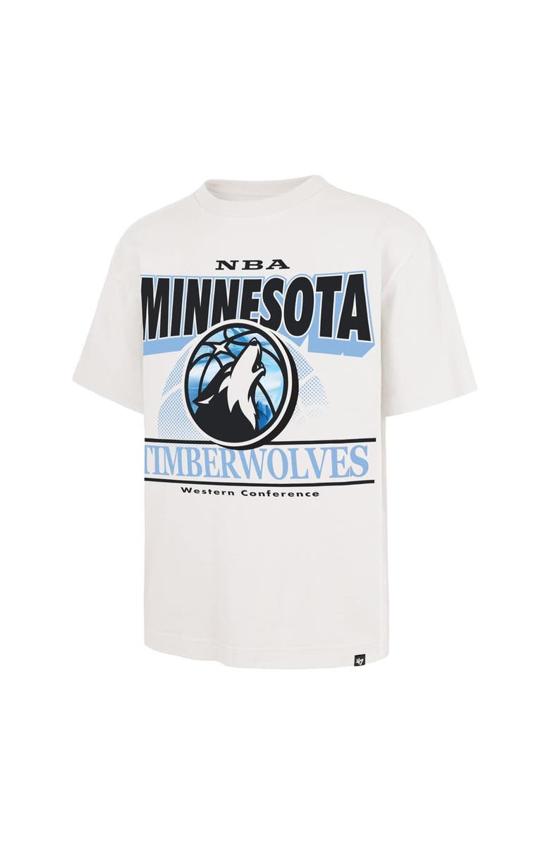 '47 Men's '47  White Minnesota Timberwolves City Edition Shifty Foundation T-Shirt, Alternate, color, 
