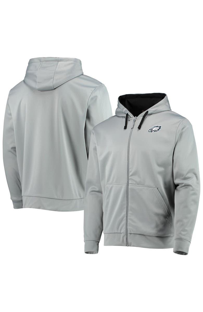 DUNBROOKE Men's Dunbrooke Gray/Black Philadelphia Eagles Apprentice Full-Zip Hoodie, Alternate, color, Gray