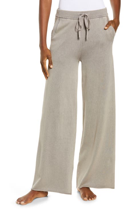 Sunbleached Wide Leg Cotton Lounge Pants