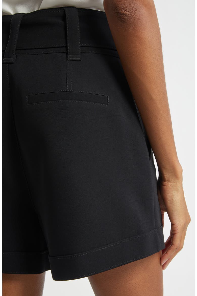 Aldi Belted High Waist Shorts, Alternate, color, BLACK
