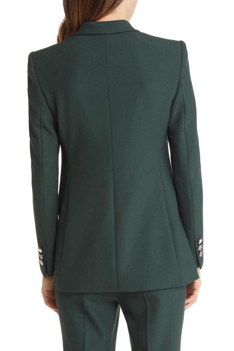 Janorda Double Breasted Blazer, Alternate, color, COURT GREEN