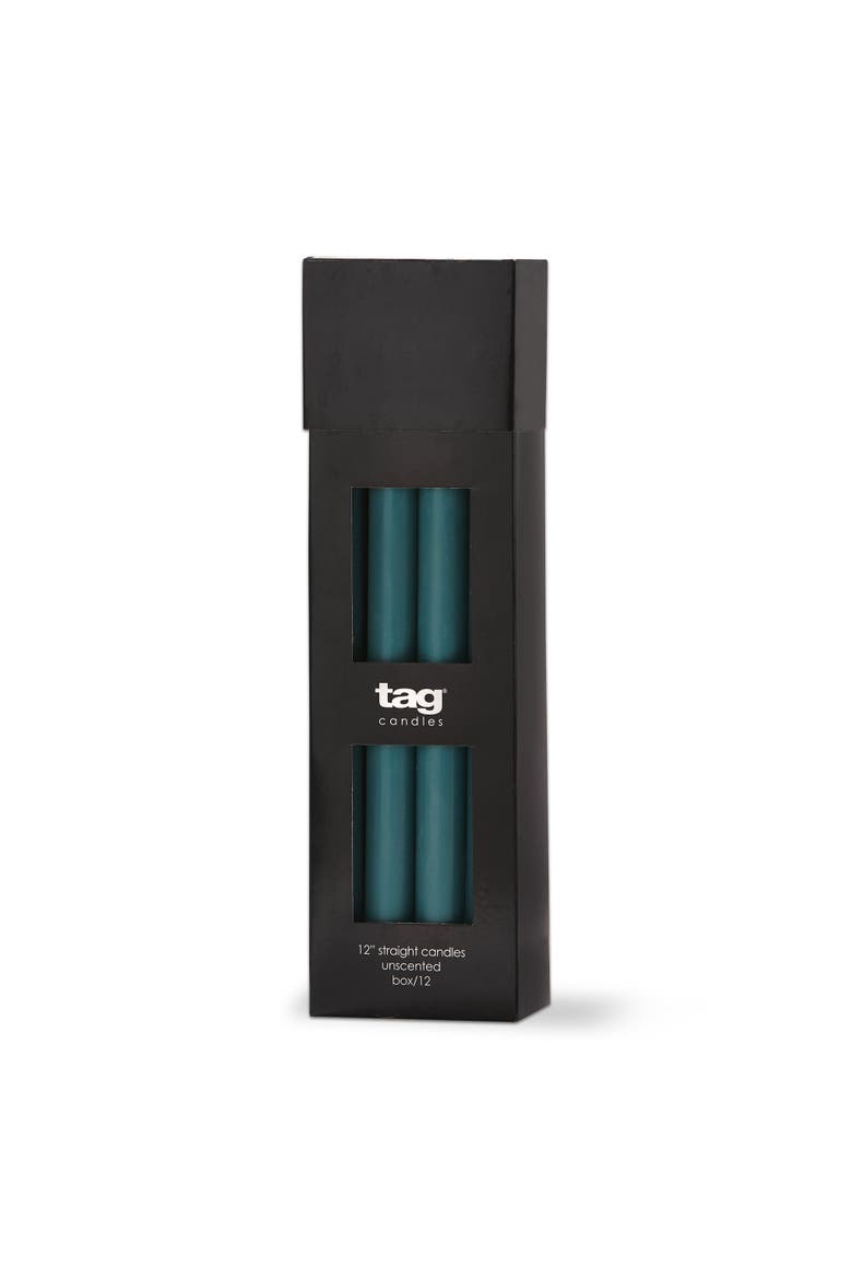 Color Studio Straight Taper Unscented Paraffin Wax Candle, Main, color, Blue