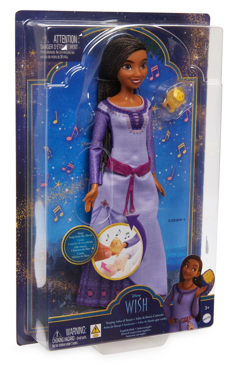 Mattel Disney Wish Singing Asha of Rosas Fashion Doll, Main, color, 